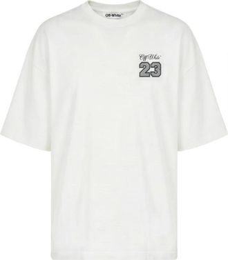 Off-white Los T-shirt met minimalistisch logo - Heren - T-shirts - Wit - S - Katoen - Tops