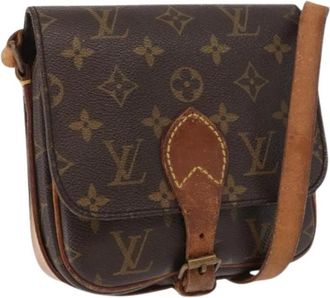 Louis Vuitton Pre-owned Vintage Canvas Cross Body Bag - Dames - Vintage Schoudertas - Bruin - ONE Size - Vintage