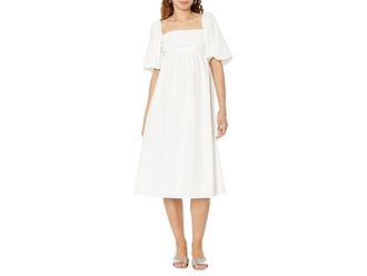 Mango Mikonos-H Dress Womens Clothing White : XS, Cotton