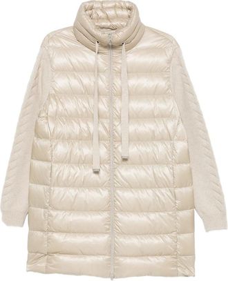 Herno Quilted Panelled Zip-up Coat