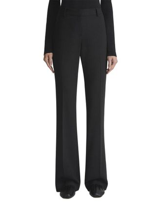 Lafayette 148 New York Waldorf Belt Loop Wool-Blend Flare Pant