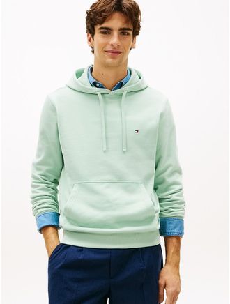 Tommy Hilfiger Mens Essential Terry Pullover Hoodie - Green - XXL