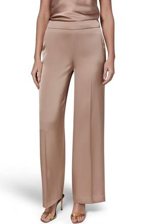 DKNY Flat Front Straight Leg Pants in Umbria at Nordstrom, Size 14