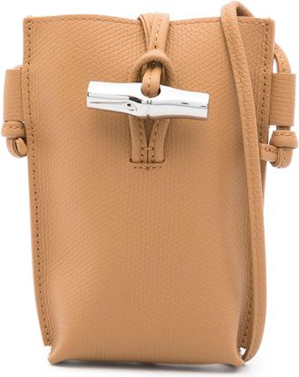 Longchamp Le Roseau telefoonhoesje - Bruin