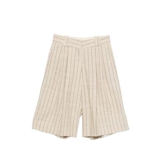 Blaz&eacute; Milano Serene Husul Striped Pleated Shorts