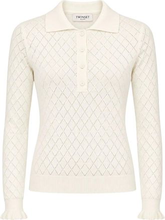 Twinset Camisa Polo - Tops - Mujer - Blanco - XS