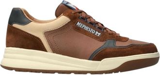 Mephisto Bruine Heren Sneaker - Norwin Stijl - Heren - Sneakers - Bruin - 42 1/2 EU - Leer - Schoenen