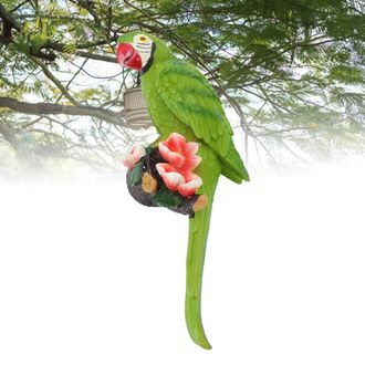 OEM Escultura De Pared De Resina Con Forma De Loro, 34x13 Cm, Green Living Garden