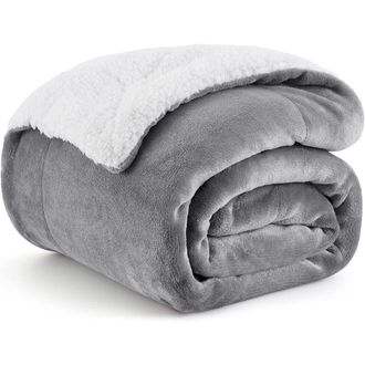 OEM Manta De Lana De Pastor, Tama&ntilde;o Extragrande, Gruesa Y C&aacute;lida, Suave Y Mullida, Perfecta Para Usar En Invierno, Color Verde Salvia, 108 X 90 Pulgadas