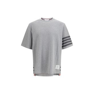 Thom Browne Gray Cotton Mens Sportswear
