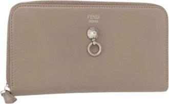 Fendi Pre-owned Wallets, female, Beige, Size: ONE SIZE Pre-owned Wallet