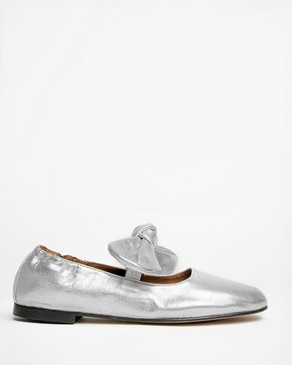 Penelope Chilvers Minnie Knotted Bow Ballet Flats