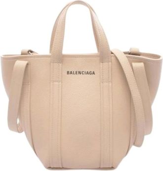 Balenciaga Pre-owned Tote Bags, female, Beige, Size: ONE SIZE Pre-owned Vintage Tote Bag