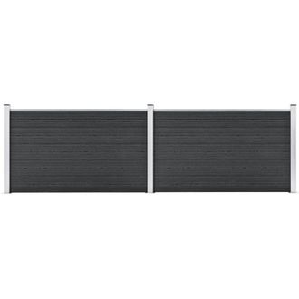 vidaXL vidaXL Recinzione da Giardino in WPC 353x106 cm Grigia