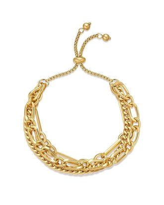 Liv Oliver 18K Plated Adjustable Bracelet
