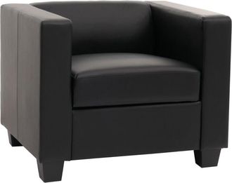 Hhg Hhg - Nunca Usado] Sill&oacute;n Lille, Cuero, Negro