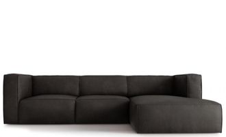 CXL by Christian Lacroix 5-Sitzer Designer Leder-Ecksofa Muse - Graphit