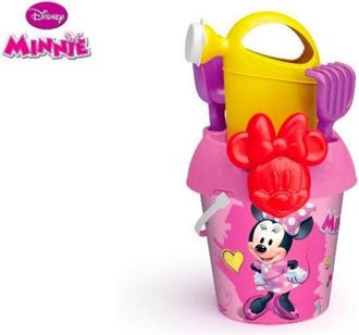 Trade Shop Trade Shop - Secchiello Da Mare Di Minnie Gioco Da Spiaggia Per Bambini Con Diversi Accessori