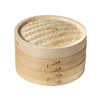 Joyce Chen 2-Tier Steamer Baskets in Bamboo at Nordstrom, Size Medium