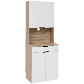 5five Simply Smart Com&ograve; da cucina a 4 ante in legno e bianco eat up - 5five
