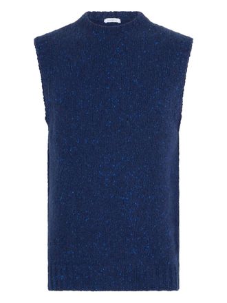 Malo sleeveless speckled vest - Blue