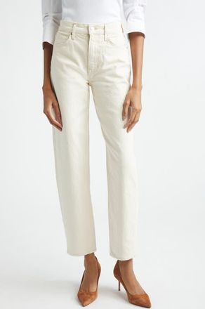 Veronica Beard Harley Arc Leg Jeans in Ecru at Nordstrom, Size 24