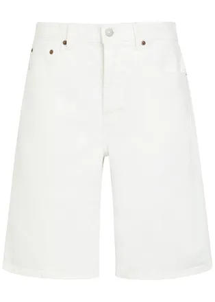 Polo Ralph Lauren Bermuda Denim Shorts - White - 32 (W32 / UK14-16 / L)