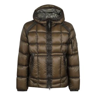 C.P. Company Winter Jackets, male, Green, Size: 2XL Grape Leaf Hooded Jacket