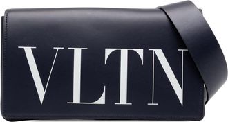 Valentino Pre-owned Valentino Leather VLTN Flap Crossbody Unisex 8I8WJJCQA3BICVTX