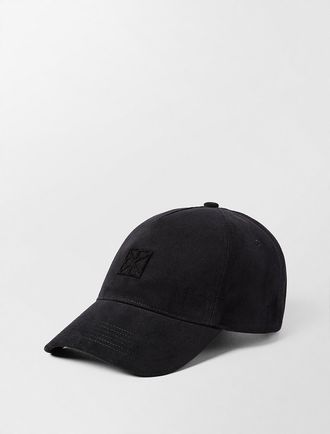 Calvin Klein Mens Emblem Logo Baseball Cap - Black