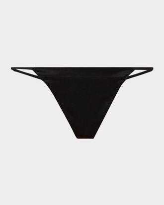 Kiki De Montparnasse Tous Les Jours Stretch Silk G-String