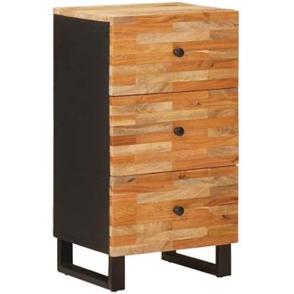 vidaXL Side Cabinet with Drawer Brown 40 x 33 x 75 cm Solid Mango Wood vidaXL