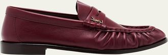 Saint Laurent Le Leather YSL Penny Loafers