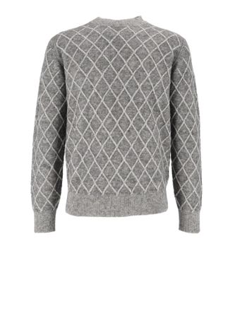 Ballantyne Diamond Knit Crewneck Sweater