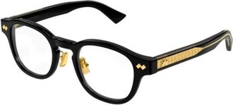 Bottega Veneta Intrecciato Panthos Bril - unisex - Brillen - Zwart - 49 MM - Accessoires