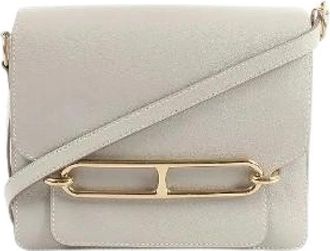 Herm&egrave;s Pre-owned Sac Roulis 23 - Dames - Vintage Schoudertas - Grijs - ONE Size - Leer - Vintage