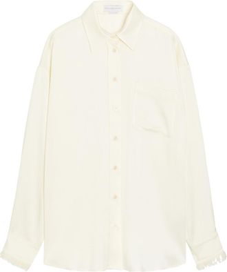 Stella McCartney Stella Mccartney Embellished Satin-crepe Shirt - Cream - 44 (UK12 / M)
