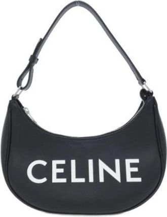 Celine Pre-owned Ava Leren Schoudertas - Dames - Vintage Schoudertas - Zwart - ONE Size - Vintage