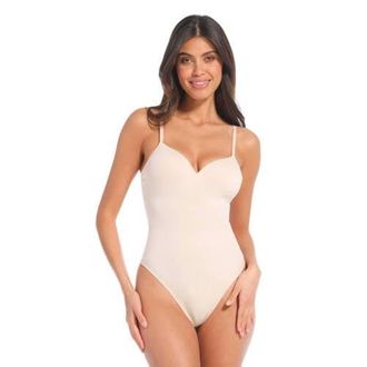 Magic Bodyfashion medium corrigerende stringbody Soft Thong Body lichtbeige