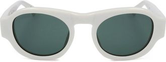 Linda Farrow DRIES VAN NOTEN DVN33 C1 Mens Sunglasses White Size 48