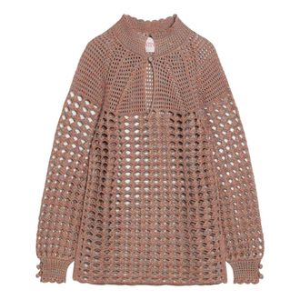 Valentino Garavani Turtlenecks, male, Brown, Size: XL Maglia Girocollo Turtleneck Knitwear