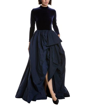 Marchesa Stretch Velvet Gown