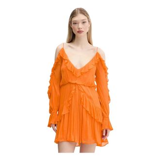 Desigual Donna, Abiti, Arancione, XS, new