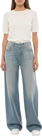 Diesel Blue Loose Low Rise Jeans