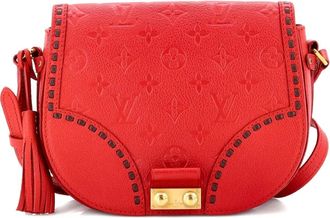 Louis Vuitton Junot Handbag Monogram Empreinte Leather crossbody bag - Rosso