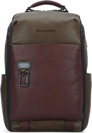 Piquadro Travel Laptop 15,6 rugzak - Bruin