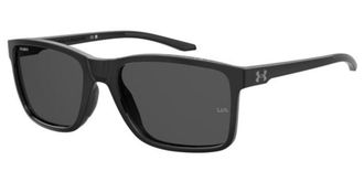 Under Armour UA HUSTLE XL Polarized 807/M9 Mens Sunglasses Black Size 59