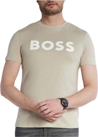 HUGO BOSS Hombre, Camisetas, Beige, Talla: M