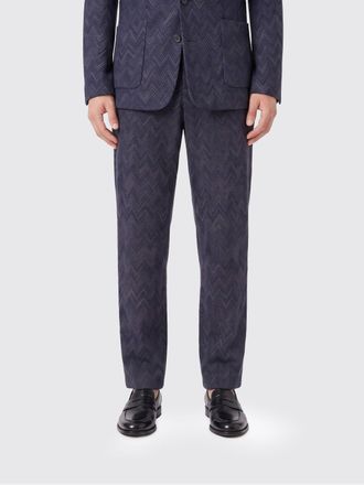 Missoni Slim Fit Zig-Zag Wool Blend Chino Trousers