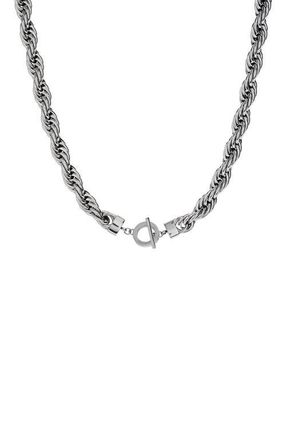 Alex and Ani Large Rope Chain Toggle Necklace in Silver at Nordstrom